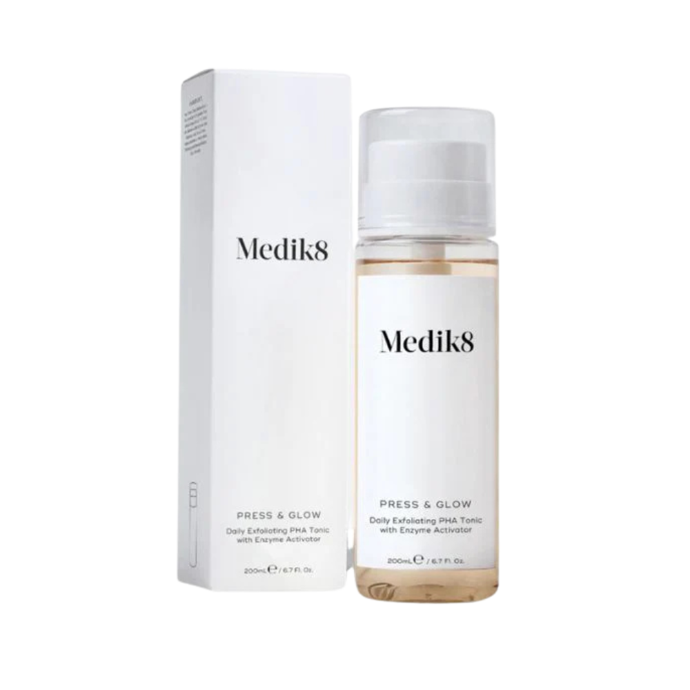 Medik8 Press & Glow, PHA toner, exfoliating toner, gentle, Face Doctors AU